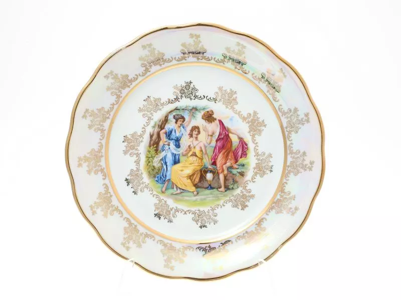 Фото Набор тарелок 26 см Мадонна Перламутр Sterne porcelan (6 шт)