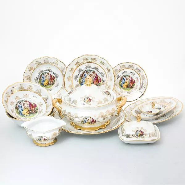 Фото Столовый сервиз на 6 персон 27 предметов Мадонна Перламутр Sterne porcelan