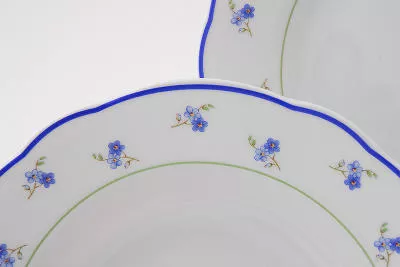 Фото Набор тарелок 18предм. с тар. дес. 19 Синие цветы